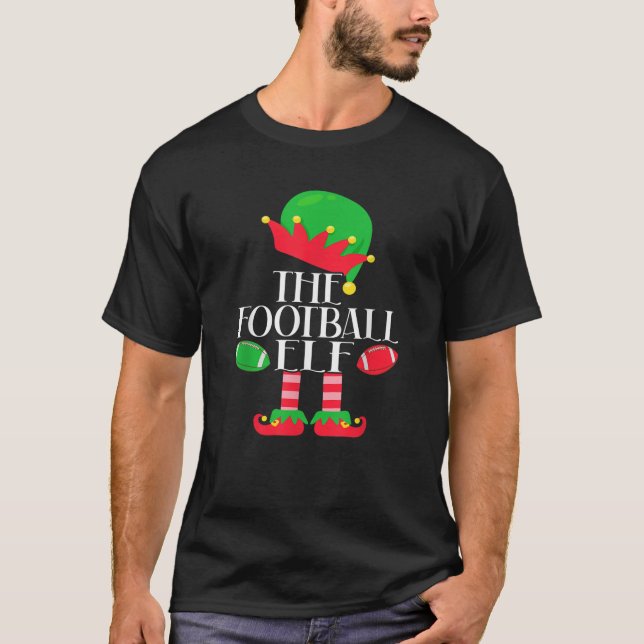 Das Weihnachtsgebäck des Fußballelfen-Party Pajama T-Shirt (Vorderseite)