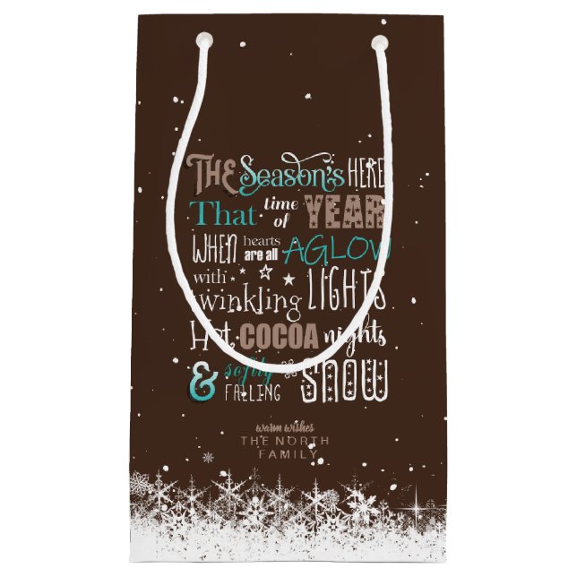 Das Weihnachtsgedicht der Saison ID593 Kleine Geschenktüte (Vorderseite)