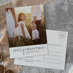 Das Weihnachtsjahr des Modernen Chic - Jahr der Üb Feiertagspostkarte