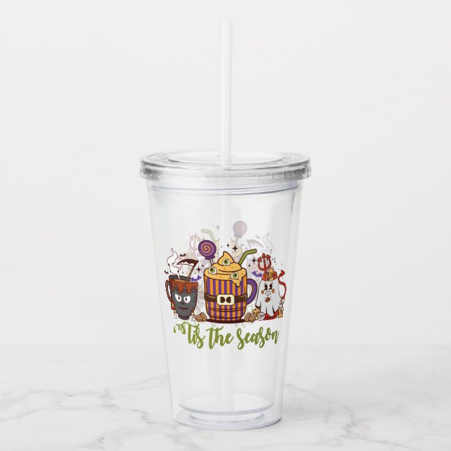 "Das Weihnachtskaffee Acryltrinkbecher (Vorderseite)