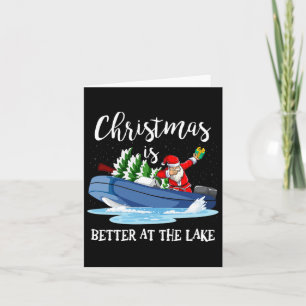 Das Weihnachtsleben am See ist besser Karte