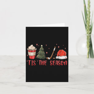 Das Weihnachtssaison Hockey Weihnachtssportwinterh Karte