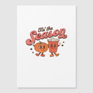 Das Weihnachtssaison Retro Halloween Party Vintag Magnetkarte