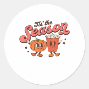Das Weihnachtssaison Retro Halloween Party Vintag Runder Aufkleber