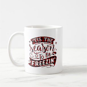 Das Weihnachtsschnee zum Weihnachtsfest im Sprichw Kaffeetasse