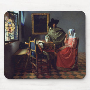 Das Wein-Glas, Jan. Vermeer Mousepad