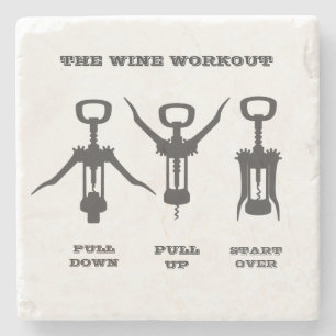 Das Weintraining Steinuntersetzer