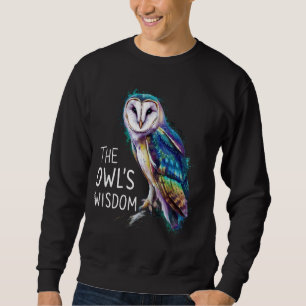 Das weishäufige grafische T-Shirt der Eule Sweatshirt