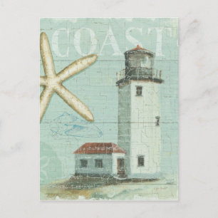 Das Weiße Haus am Strand Postkarte