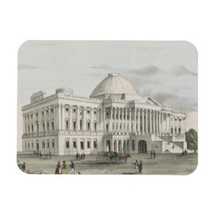 Das Weiße Haus, Capitol in Washington Lithographie Magnet