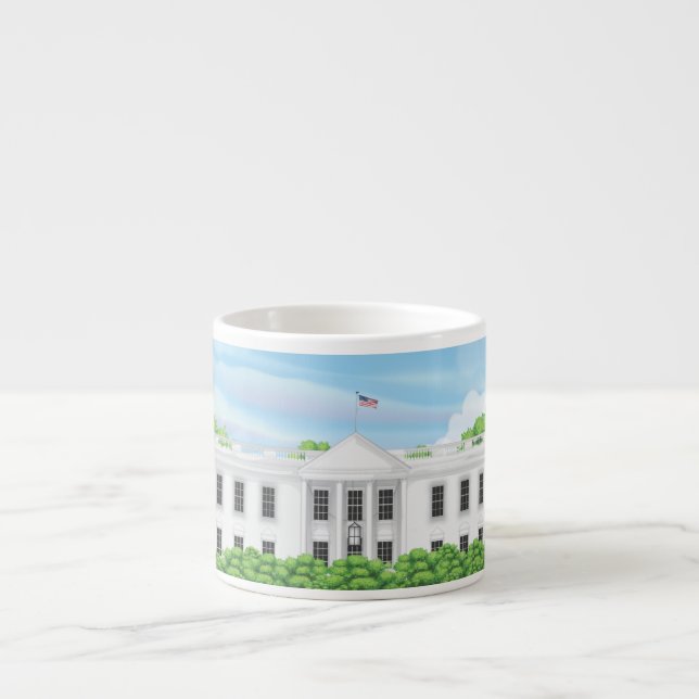 Das Weiße Haus Espressotasse (Vorderseite)