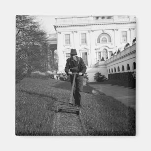 Das Weiße Haus, grüner Rasen, Dreißigerjahre Magnet