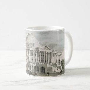 Das Weiße Haus, Kapitol in Washington Lithographie Kaffeetasse