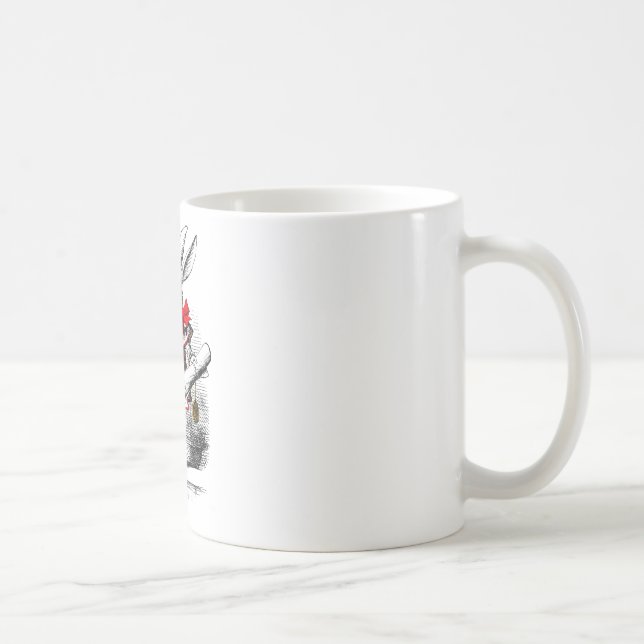 Das weiße Kaninchen Kaffeetasse (Rechts)