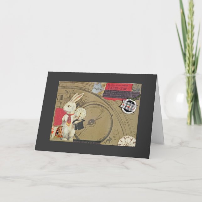 Das weiße Kaninchen Karte (Vorderseite)