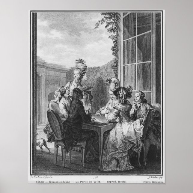 Das weiße Party, graviert von Jean Dambrun 1783 Poster (Vorne)