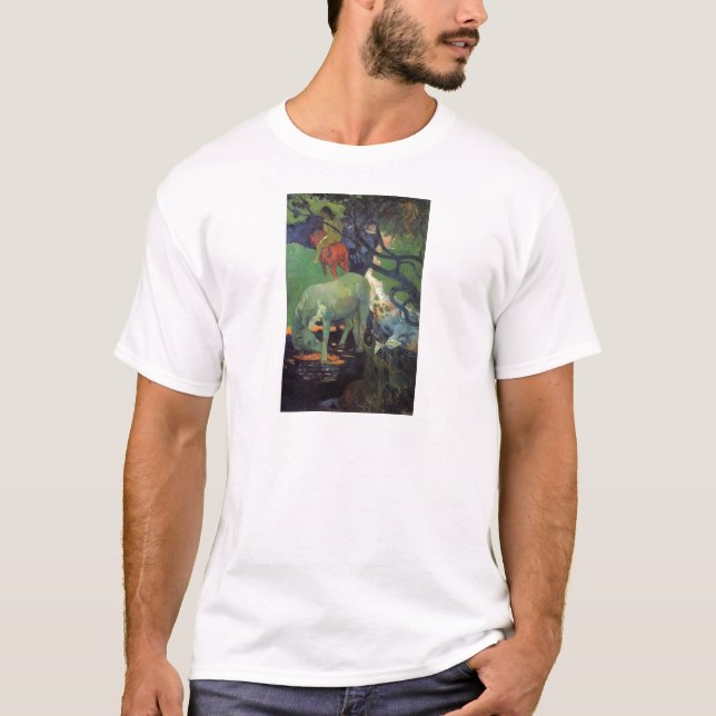 Das weiße Pferd durch Paul Gauguin T-Shirt (Vorderseite)