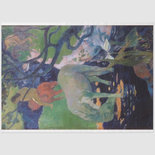 Das weiße Pferd, Gauguin Seidenpapier (Vorderseite)