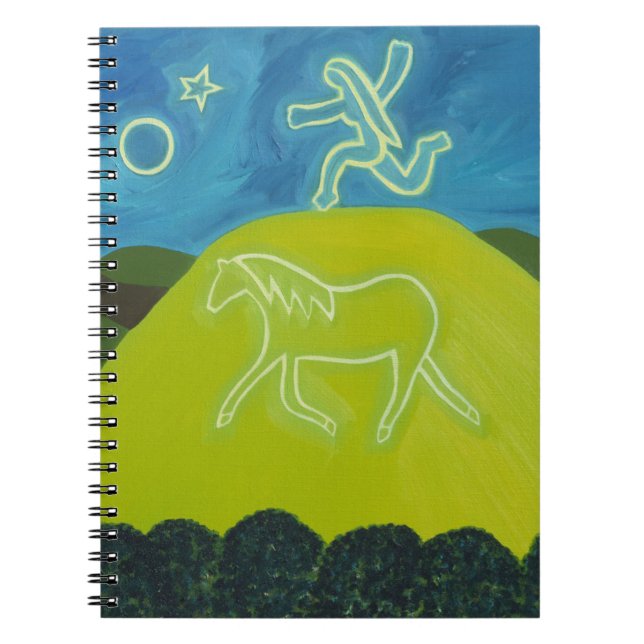 Das weiße Pferd in Somerset 2011 Notizblock (Vorderseite)
