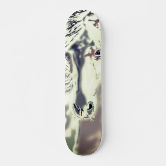 Das weiße Pferd - Skateboard (Vorne)