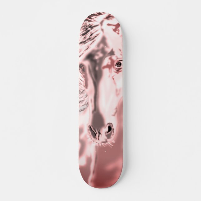 Das weiße Pferd Skateboard (Vorne)
