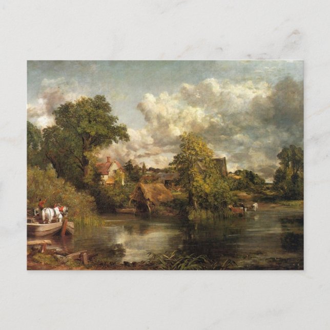 Das Weiße Pferd von John Constable Postkarte (Vorderseite)