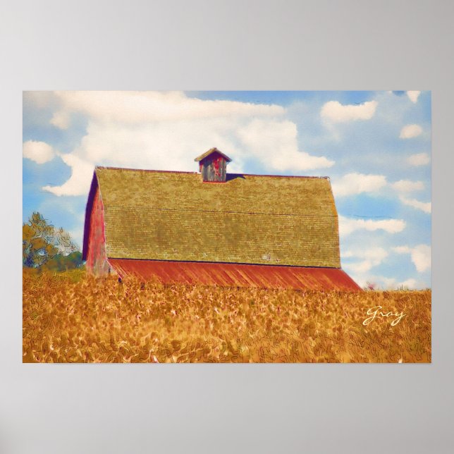 Das Weizenfeld Poster (Vorne)