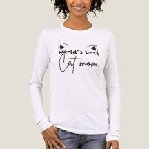Das weltbeste Cat Mama Tri-Blend Long Sleeve Shirt
