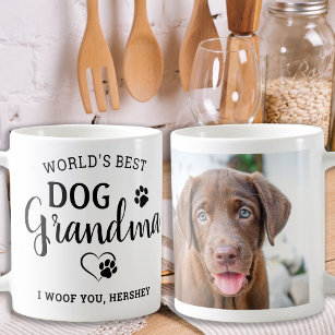Das weltbeste Dog Oma Personalisiert Pet Foto Kaffeetasse