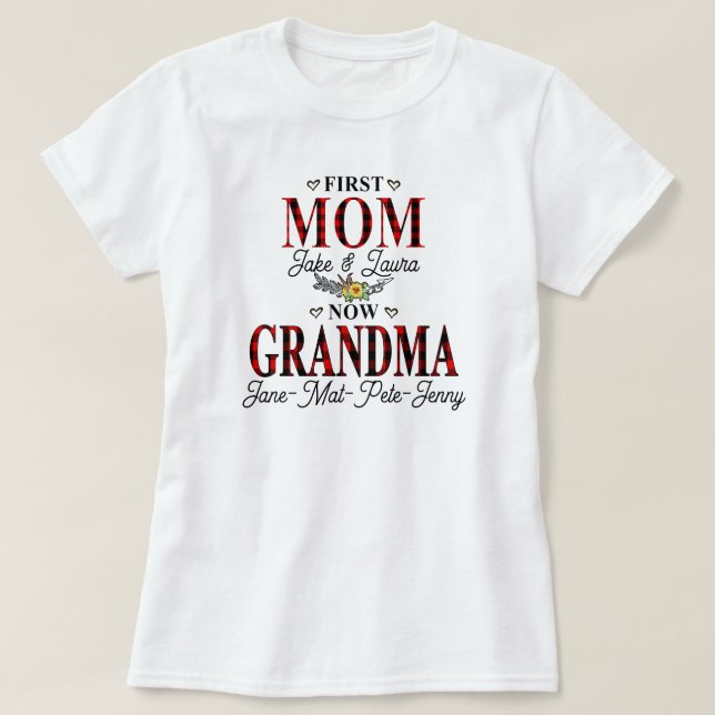 Das weltbeste Granny-Personalisiert-Oma-Mimi-Webb T-Shirt (Design vorne)