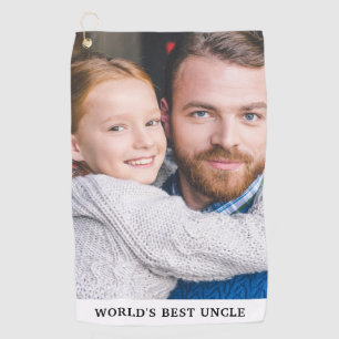 Das weltbeste Onkel-Nichte-Nephew-Foto Golfhandtuch