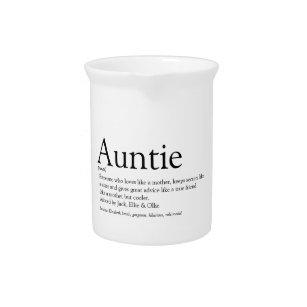 Das weltbeste Tante-Tante-Definition-Zitat Getränke Pitcher