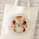 Das weltweit beste Cat Mama Classic Simple Foto Tragetasche<br><div class="desc">Dieses einfache und klassische Design besteht aus Serifentypografie und fügt ein benutzerdefiniertes Foto hinzu.</div>