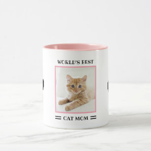 Das weltweit beste Cat Mama Custom Foto Personalis Tasse