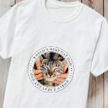 Das weltweit beste Cat Vater Classic Simple Foto T-Shirt<br><div class="desc">Dieses einfache und klassische Design besteht aus Serifentypografie und fügt ein benutzerdefiniertes Foto hinzu.</div>