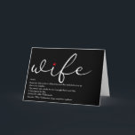 Das weltweit beste Definitionsthema für die Ehefra Karte<br><div class="desc">Personalisieren Sie für Ihre besondere Ehefrau,  um ein einzigartiges Geschenk für Geburtstage,  Jahrestage,  Hochzeiten,  Weihnachten oder jeden Tag,  den Sie gewollt,  um zu zeigen,  wie viel sie für Sie bedeutet. Ein perfekter Weg,  ihr zu zeigen,  wie phantastisch sie jeden Tag ist. Entwickelt von Thisisnotme©</div>