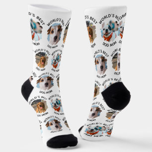 Das weltweit beste Dog-Mama-Custom-3-Dog-Foto Socken