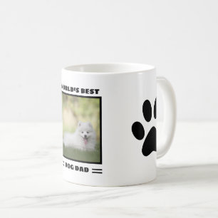 Das weltweit beste Hund-Vater-Custom-Foto Personal Kaffeetasse