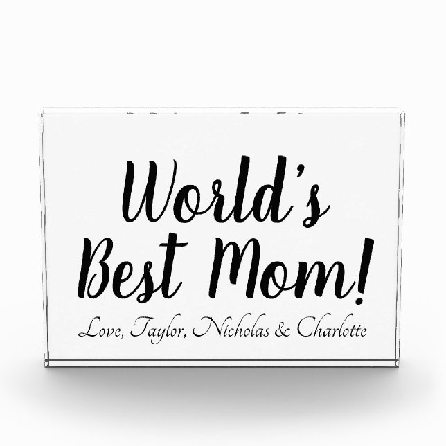 Das weltweit beste Schwarz-Mama-Drehbuch Fotoblock (Vorderseite)