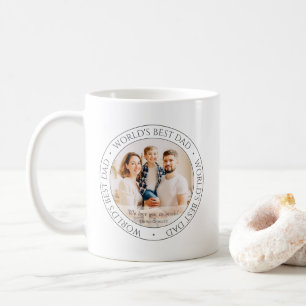 Das weltweit beste Vater Modernes Klassisches Foto Kaffeetasse