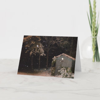 Das wenig verschüttete feiertagskarte