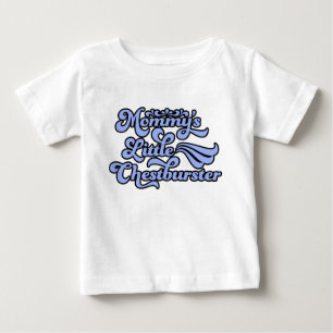 Das wenige Chestburster der Mama, blau in Baby T-shirt