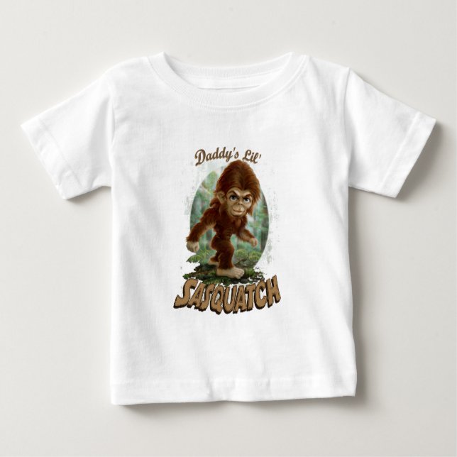 Das wenige Sasquatch des Vatis Baby T-shirt (Vorderseite)