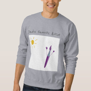 Das Werk Ihres Kindes auf einem Sweatshirt