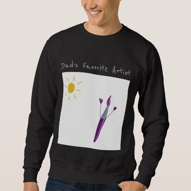 Das Werk Ihres Kindes auf einem Sweatshirt (Vorderseite)