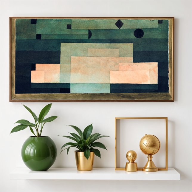 Das Werk über dem Tempel (1922) von Paul Klee Poster (Von Creator hochgeladen)