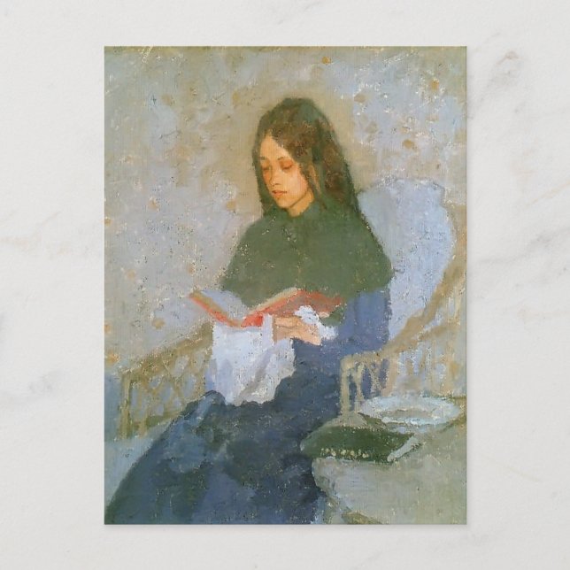 Das Wertvolle Buch von Gwen John Postkarte (Vorderseite)