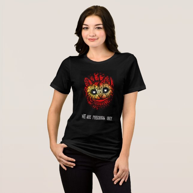Das Wertvolle sagt "Obey" Tri-Blend Shirt (Vorderseite voll)