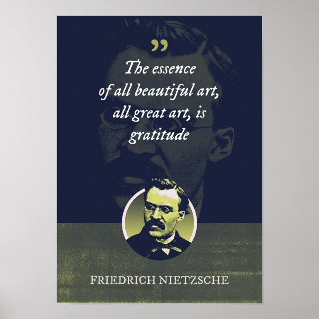 Das Wesen aller schönen Kunst, alles großartige Ku Poster (Vorne)