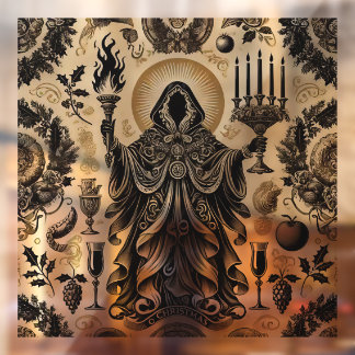 Das Wesen der Weihnachtszeit Fensteraufkleber